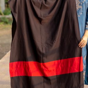 Ladies shwle/chador-Red and Black - Image 3