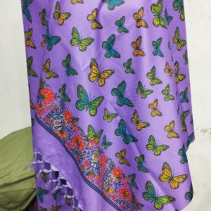 Ladies shawls- purple colour - Image 2