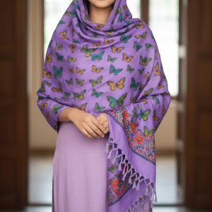 Ladies shawls- purple colour - Image 1