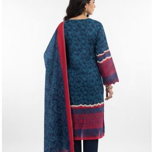 Zumzum cotton karizma Three piece - Blue and deep pink - Image 4